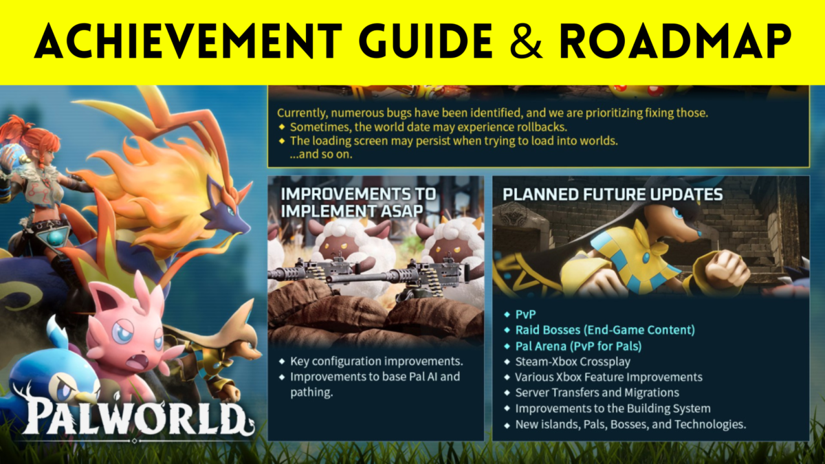 palworld achievement guide and roadmap